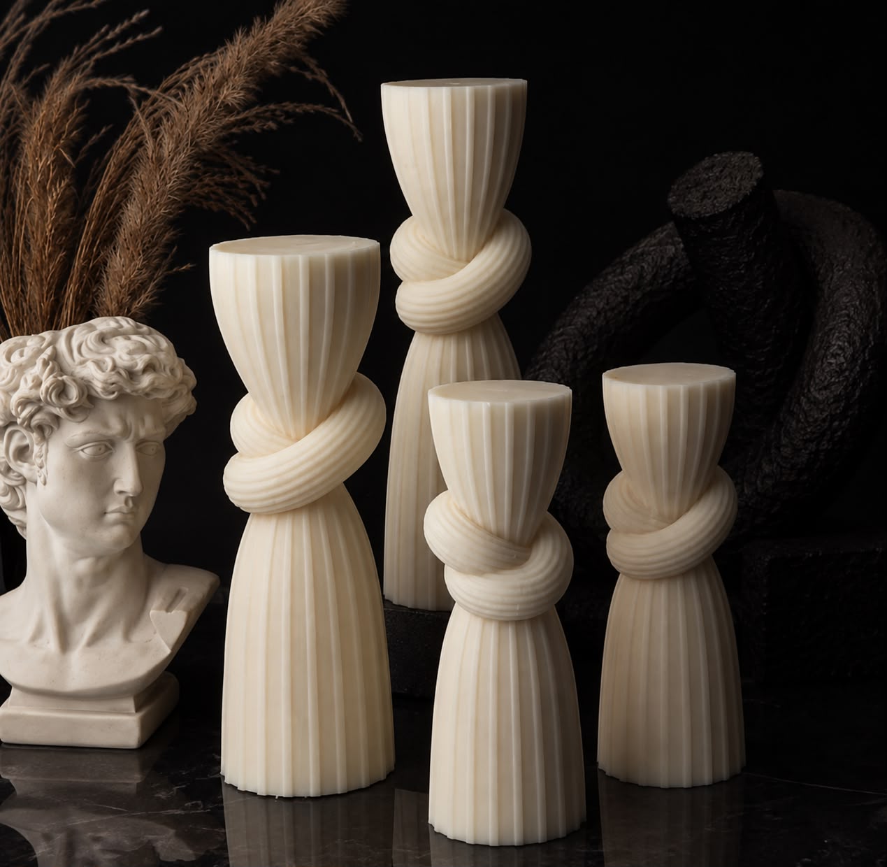 Rope Knot Candles