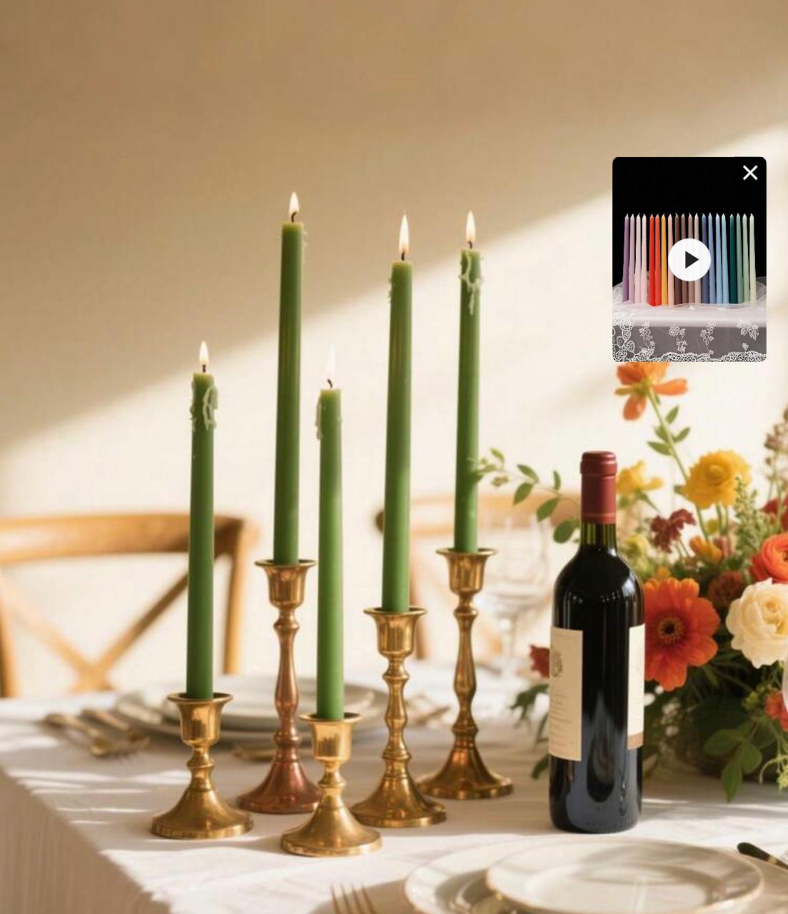 Taper Dinner Candles